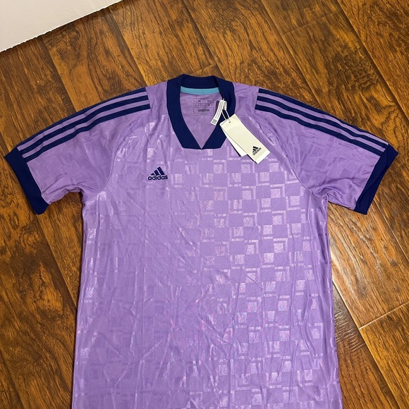 Adidas Men's Purple Soccer Jersey - Picture 1 of 2